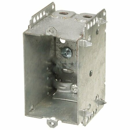 AMERICAN IMAGINATIONS Electrical Box, Receptacle Box, 1 Gang, Steel, Rectangular AI-37144